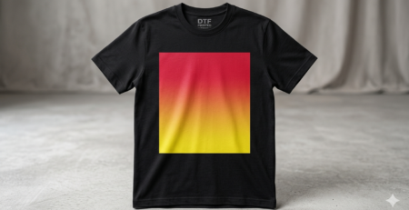 gradient designs for DTF printing smooth color transition example