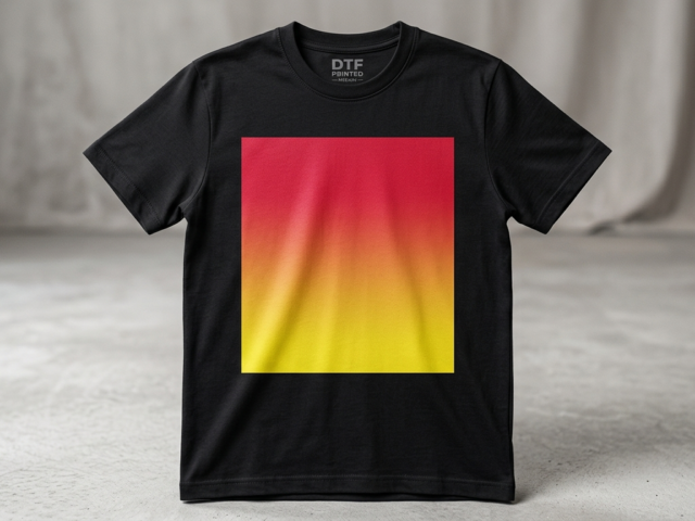 gradient designs for DTF printing smooth color transition example