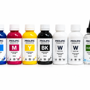 Prolific Premium DTF Ink Kit CMYKKWW 600ML with 100ML Printhead Cleaner for XP600 and i3200 DTF Printers
