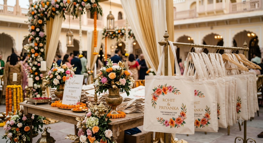 DTF Wedding Favors India: 15 Creative Ideas for Personalized Wedding Gifts - DTF Wedding Favors India personalized wedding tote bags