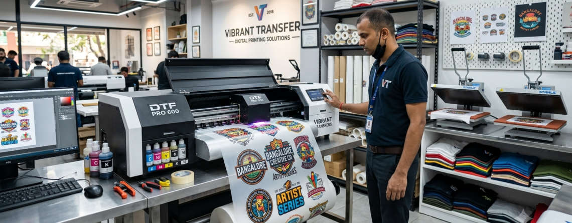 DTF Printer Under ₹350000 with 60cm professional printing setup in India