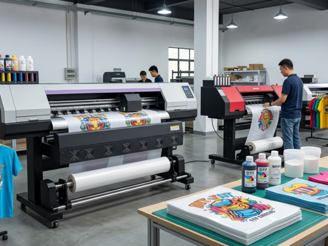 Best DTF Ink for XP600 i3200 Heads printing colorful t-shirt transfers