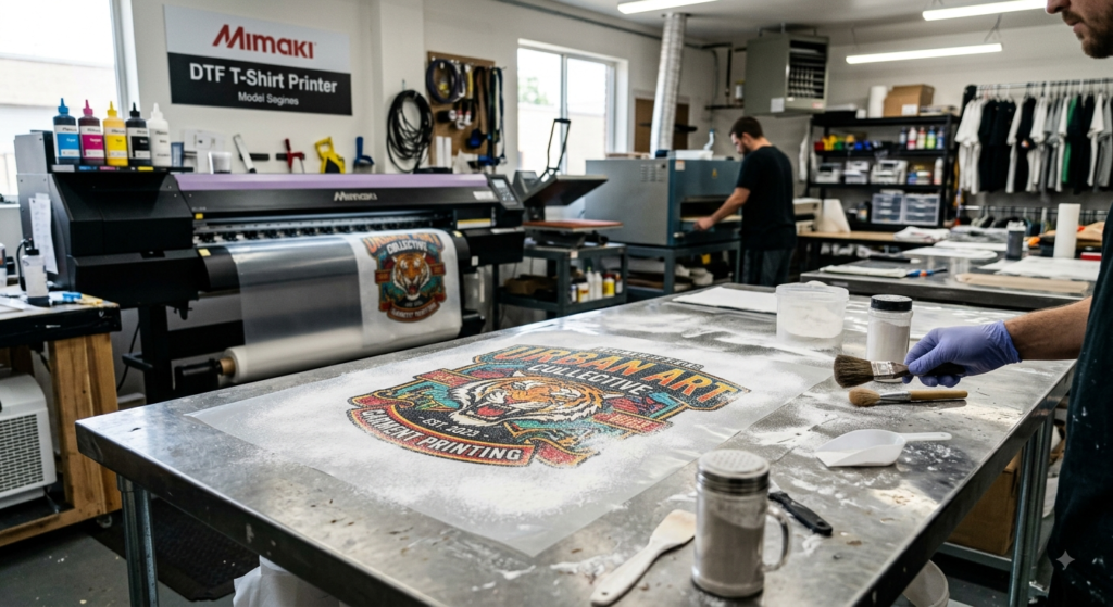 DTF Hot Melt Adhesive Powder: Ultimate Guide for Better DTF Printing Results in India 2026 - DTF Hot Melt Adhesive Powder curing process in DTF printing