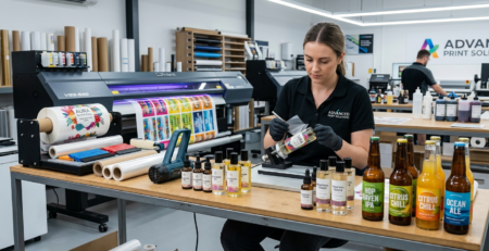 UV DTF Printing for Bottles on glass cosmetic containers