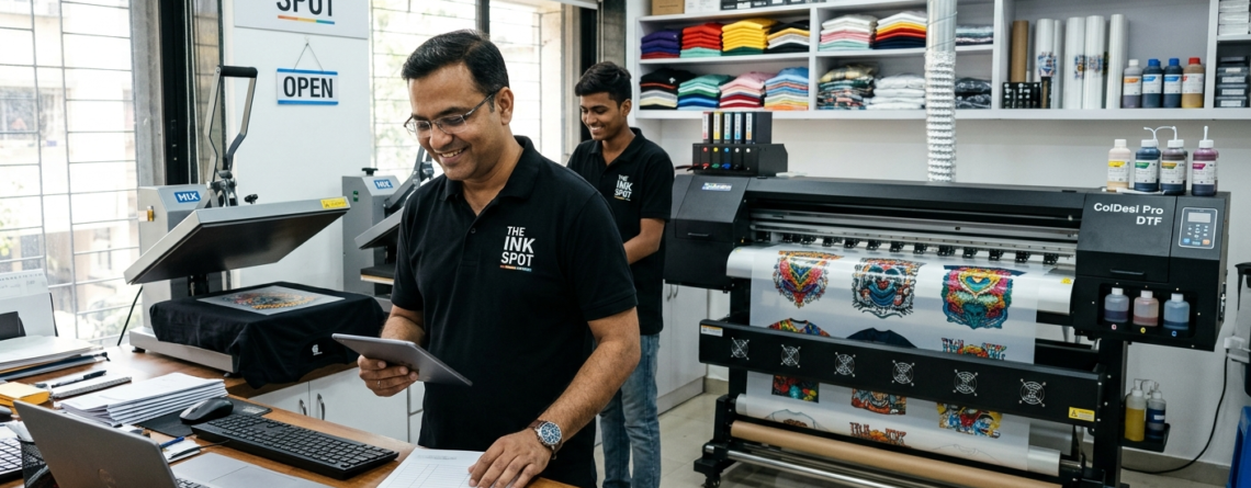 DTF Printer EMI Options in India for small printing business