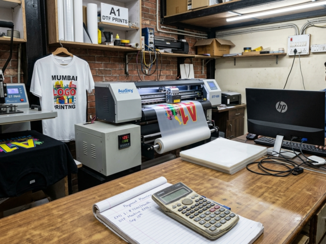 DTF Printer EMI Options in India with commercial DTF printing setup