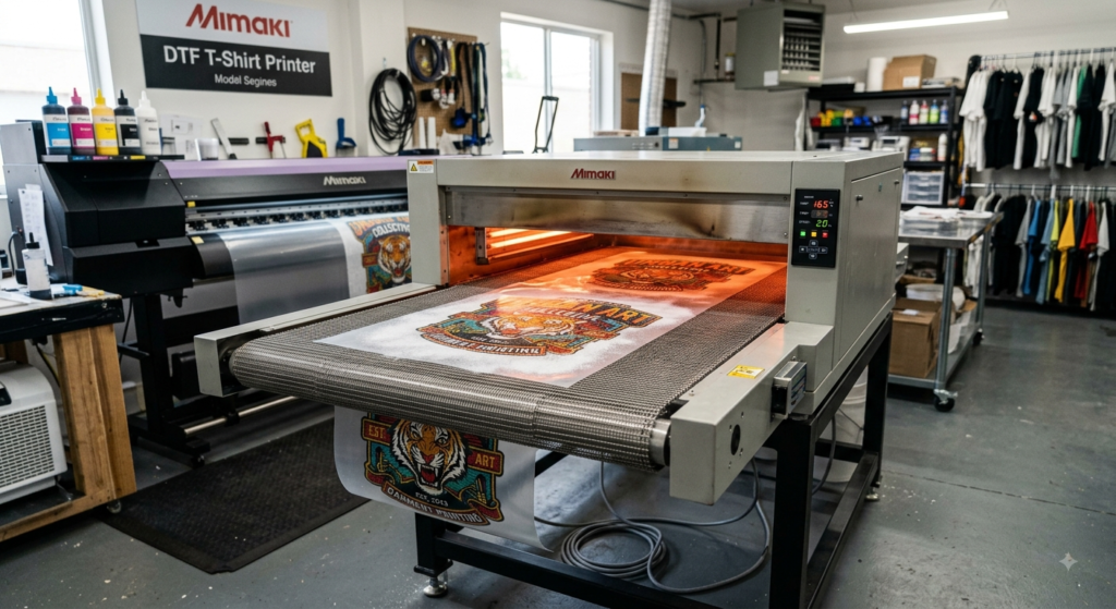 DTF Hot Melt Adhesive Powder: Ultimate Guide for Better DTF Printing Results in India 2026 - DTF Hot Melt Adhesive Powder curing process in DTF printing