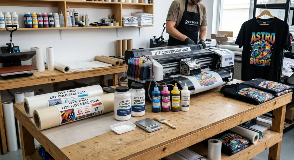 Hot Peel vs Cold Peel DTF Film: Ultimate Guide for Better Print Quality 2026 - Hot Peel vs Cold Peel DTF Film with DTF printing supplies