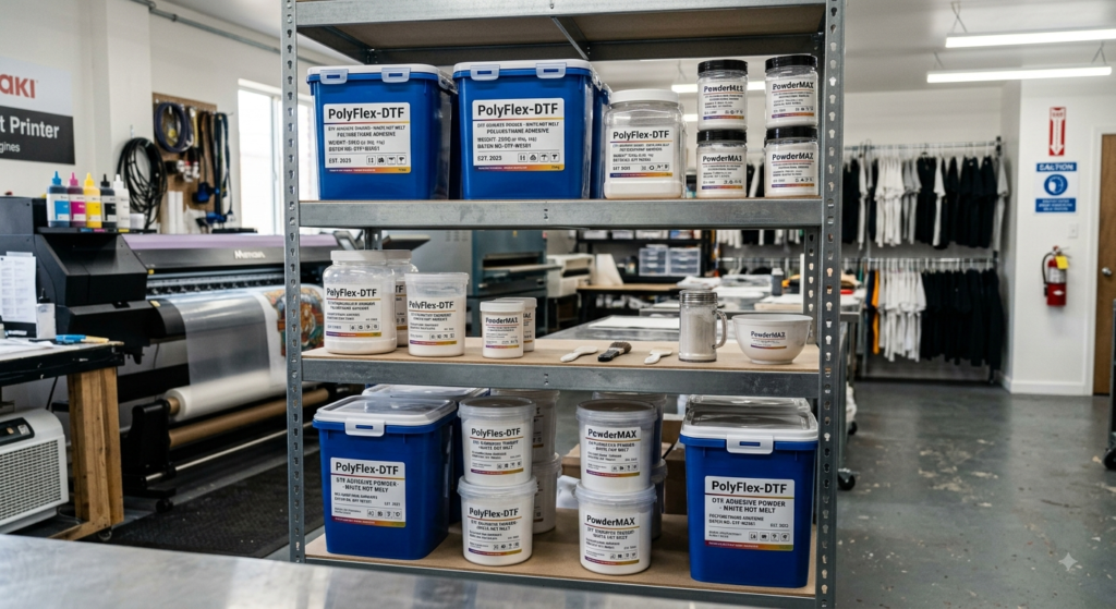 DTF Hot Melt Adhesive Powder: Ultimate Guide for Better DTF Printing Results in India 2026 - DTF Hot Melt Adhesive Powder storage and handling