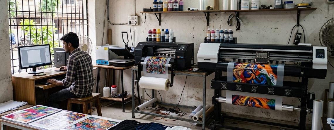 Best DTF Printer for Small Indian Print Shops — 4-head vs 6-head DTF printer comparison