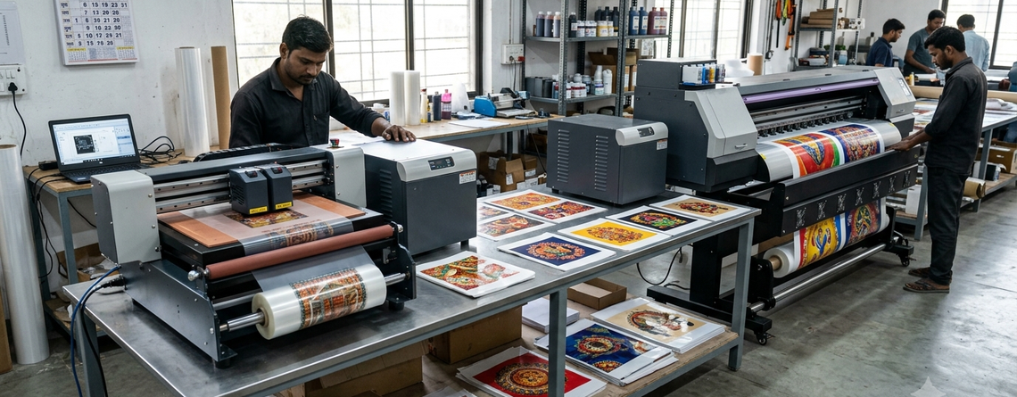 DTF Printer Printhead Comparison between Epson i3200 and XP600 in India