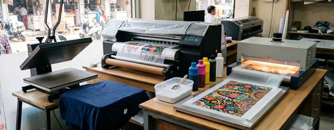 DTF transfer durability printing process from film to garment