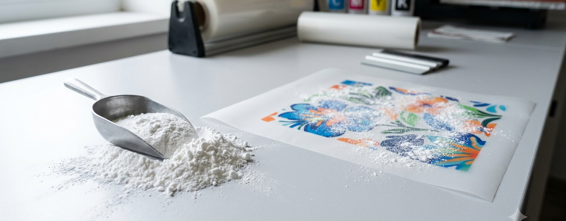 Eco-Friendly DTF Printing in India workflow from ink printing to garment transfer