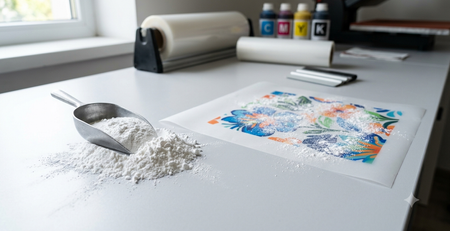 Eco-Friendly DTF Printing in India workflow from ink printing to garment transfer