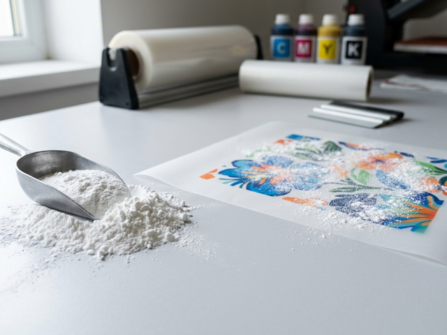 Eco-Friendly DTF Printing in India workflow from ink printing to garment transfer